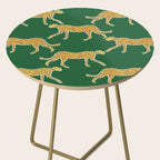 Tropical Animal Print Green Cheetah Illustration Side Table Gallery Image 2