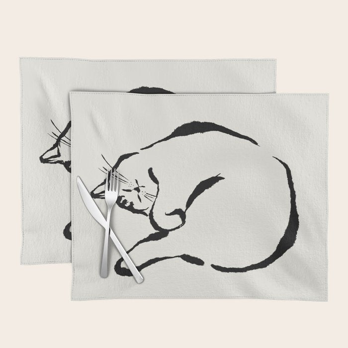 Sleeping Cat Placemat Gallery Image 1