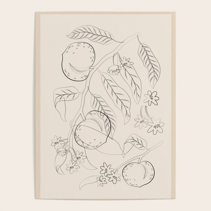 Peaches - Line Art 2 Poster Gallery Image 4