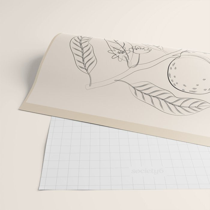 Peaches - Line Art 2 Wrapping Paper Gallery Image 2