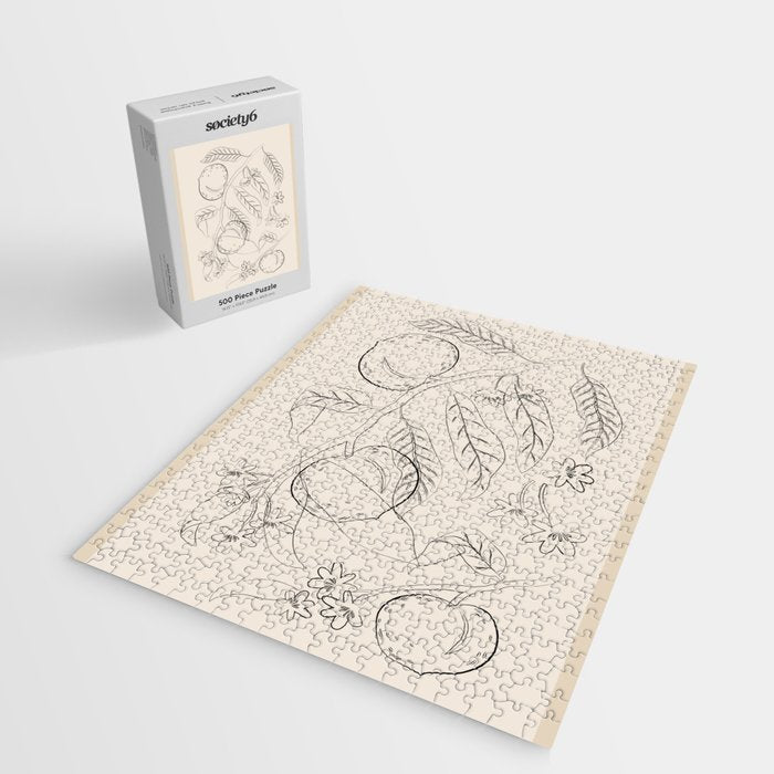 Peaches - Line Art 2 Jigsaw Puzzle Gallery Image 2