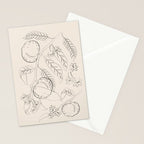 Peaches - Line Art 2 Stationery Card Gallery Image 2