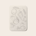 Peaches - Line Art 2 Bath Mat Gallery Image 1