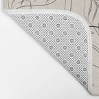 Peaches - Line Art 2 Bath Mat Gallery Image 2