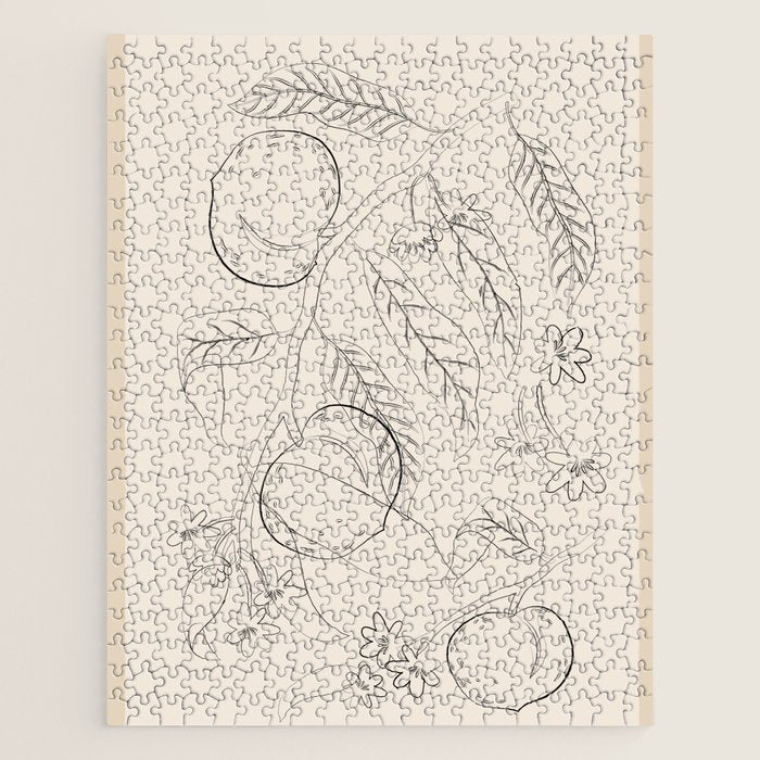 Peaches - Line Art 2 Jigsaw Puzzle Gallery Image 1