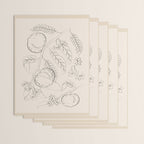 Peaches - Line Art 2 Wrapping Paper Gallery Image 3