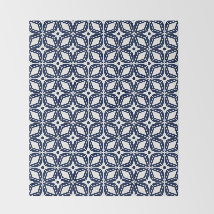 Starburst - Navy Throw Blanket Gallery Image 2