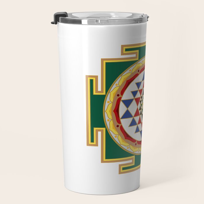 Sri Yantra colored Travel Mug Gallery Image 3