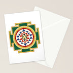 Sri Yantra colored Stationery Card Gallery Image 2
