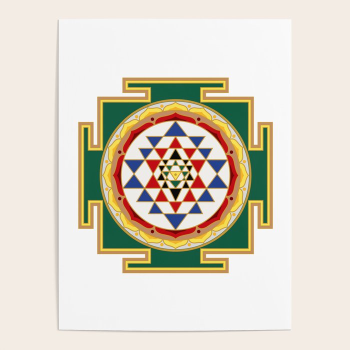 Sri Yantra colored Poster Gallery Image 1