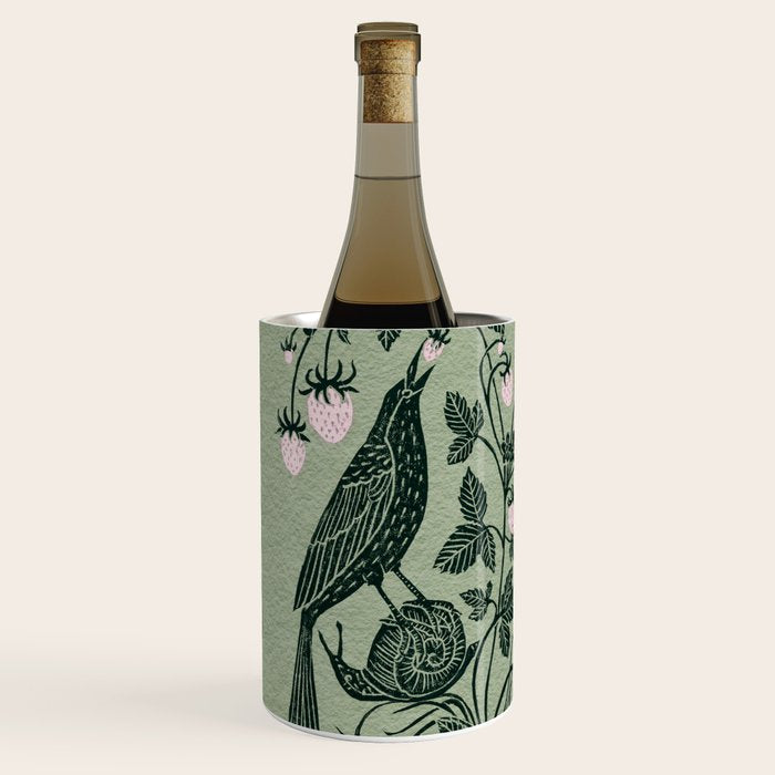 Birds and Snails with Strawberries Wine Chiller Gallery Image 2