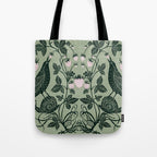 Birds and Snails with Strawberries Tote Bag Gallery Image 1