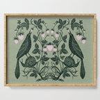 Birds and Snails with Strawberries Serving Tray Gallery Image 1
