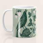 Birds and Snails with Strawberries Coffee Mug Gallery Image 3