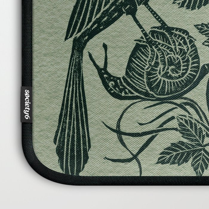 Birds and Snails with Strawberries Laptop Sleeve Gallery Image 3