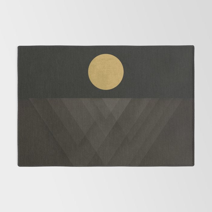 Moon Reflection on Quiet Ocean Rug Gallery Image 2