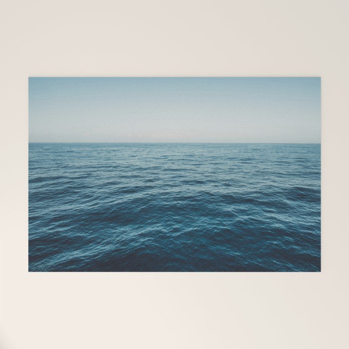 ocean, water, blue sky  -  horizon over water - seascape photography Welcome Mat Gallery Image 1