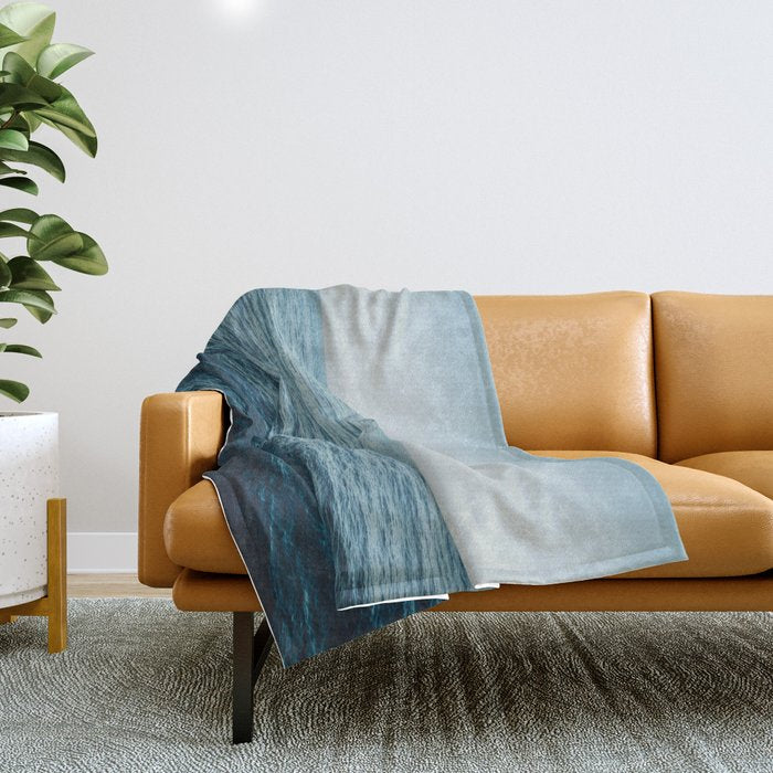 ocean, water, blue sky  -  horizon over water - seascape photography Throw Blanket