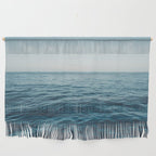 ocean, water, blue sky  -  horizon over water - seascape photography Wall Hanging Gallery Image 1