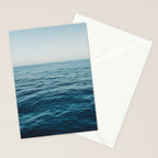 ocean, water, blue sky  -  horizon over water - seascape photography Stationery Card Gallery Image 2