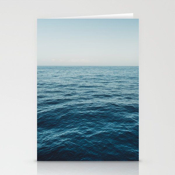 ocean, water, blue sky  -  horizon over water - seascape photography Stationery Card Gallery Image 2