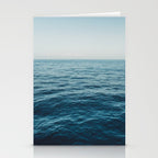 ocean, water, blue sky  -  horizon over water - seascape photography Stationery Card Gallery Image 2