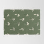 Vintage palm tree beach doodle pattern Rug Gallery Image 2