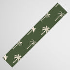 Vintage palm tree beach doodle pattern Table Runner Gallery Image 3