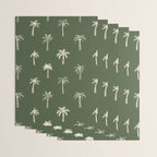 Vintage palm tree beach doodle pattern Wrapping Paper Gallery Image 3