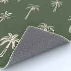 Vintage palm tree beach doodle pattern Rug Gallery Image 4