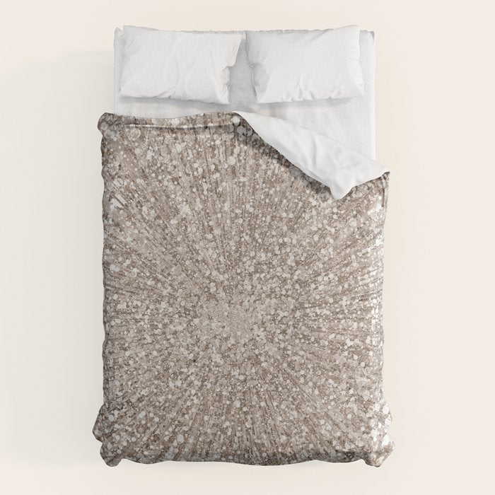 Glitz Supernova Champagne Duvet Cover
