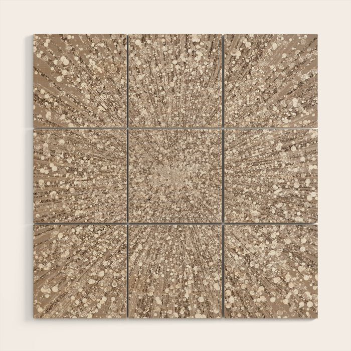 Glitz Supernova Champagne Wood Wall Art Gallery Image 1