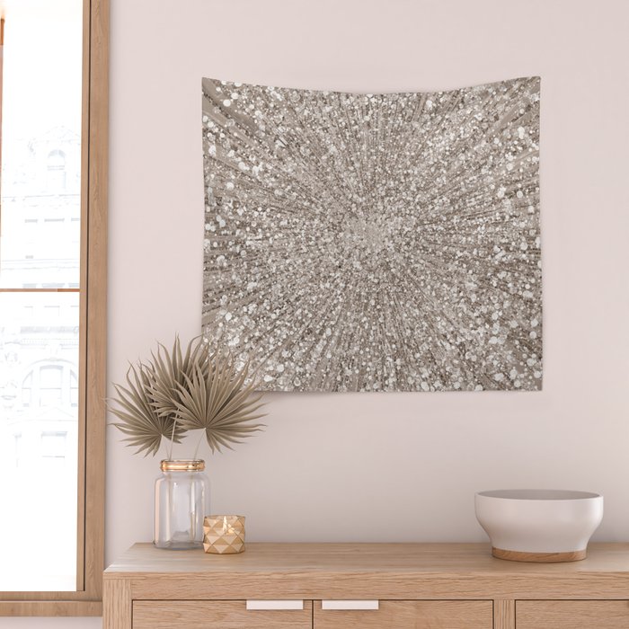 Glitz Supernova Champagne Wall Tapestry Gallery Image 2