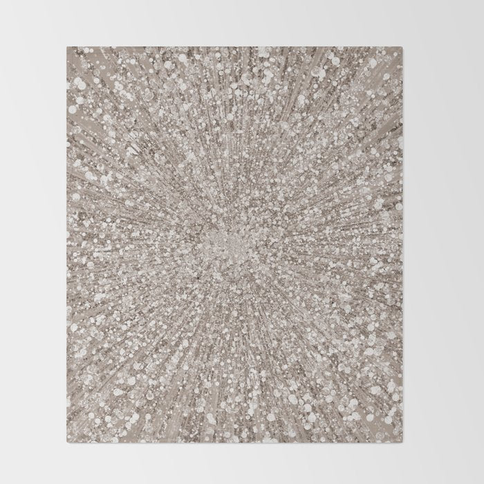 Glitz Supernova Champagne Throw Blanket Gallery Image 2