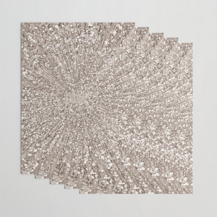 Glitz Supernova Champagne Wrapping Paper Gallery Image 3