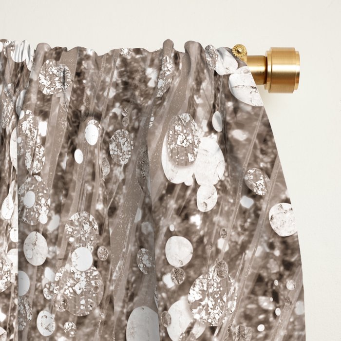 Glitz Supernova Champagne Window Curtain Gallery Image 2