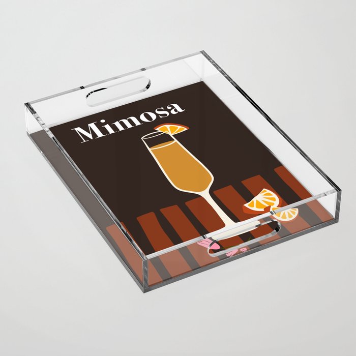 Mimosa Cocktail Acrylic Tray Gallery Image 1
