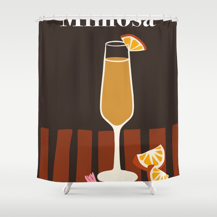 Mimosa Cocktail Shower Curtain Gallery Image 1