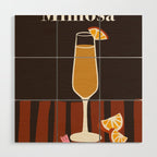 Mimosa Cocktail Wood Wall Art Gallery Image 1