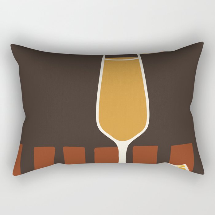 Mimosa Cocktail Rectangular Pillow Gallery Image 1