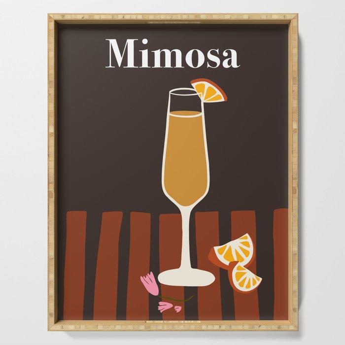 Mimosa Cocktail Serving Tray Gallery Image 1