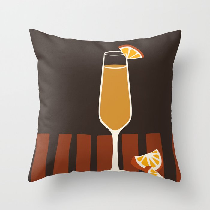 Mimosa Cocktail Throw Pillow Gallery Image 6