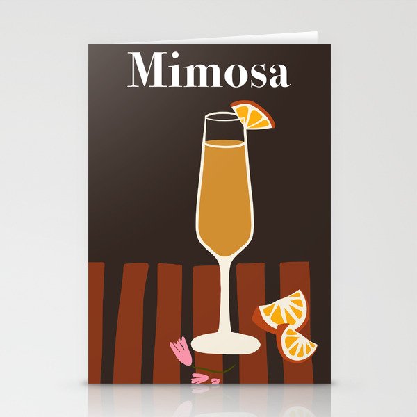 Mimosa Cocktail Stationery Card Gallery Image 2