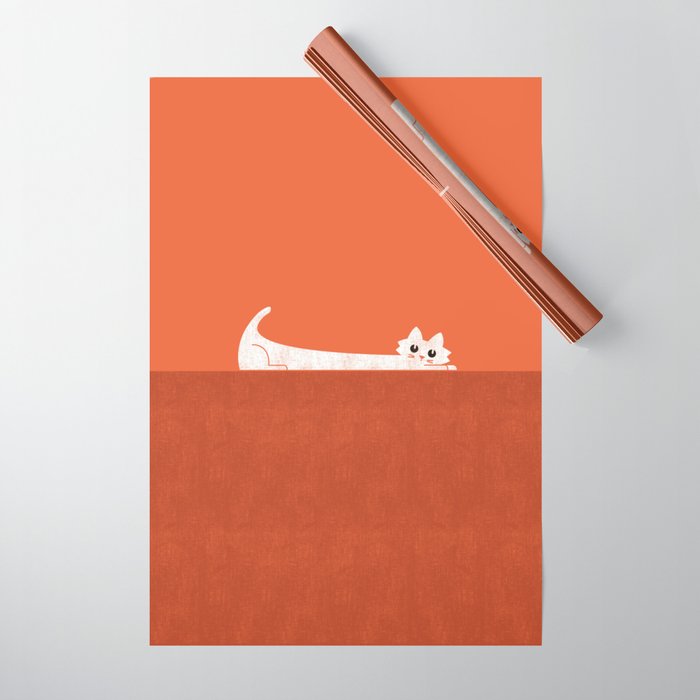 Mark's Superpower: cat Superstretch Wrapping Paper Gallery Image 1