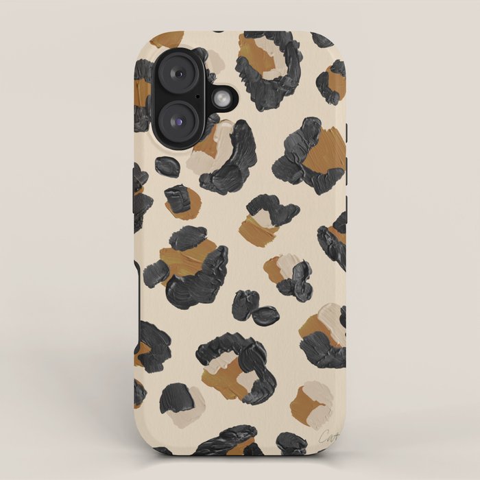 Leopard Print - Neutral Gold Light Palette iPhone Case Gallery Image 1