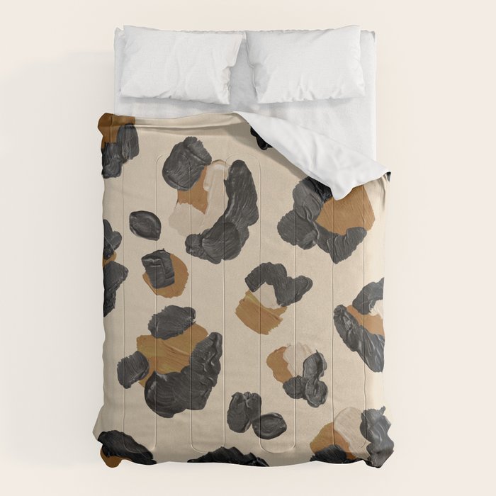 Leopard Print â Neutral Gold Light Palette Comforter Gallery Image 6