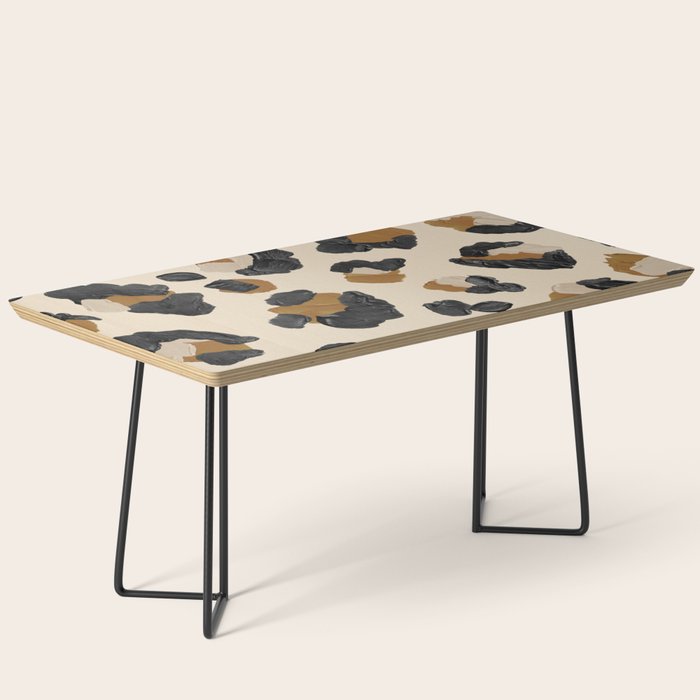 Leopard Print - Neutral Gold Light Palette Coffee Table Gallery Image 1
