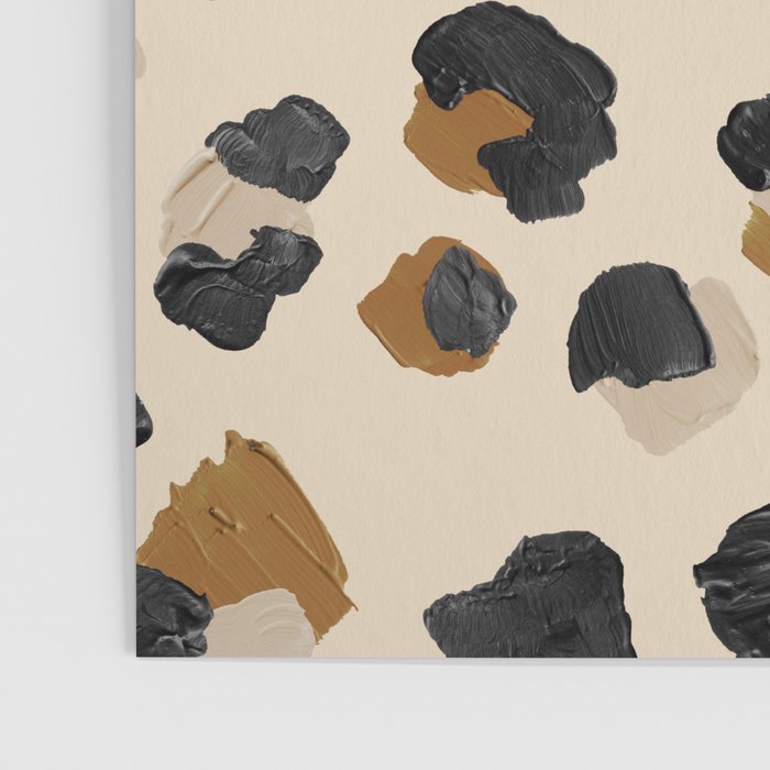 Leopard Print - Neutral Gold Light Palette Poster Gallery Image 3