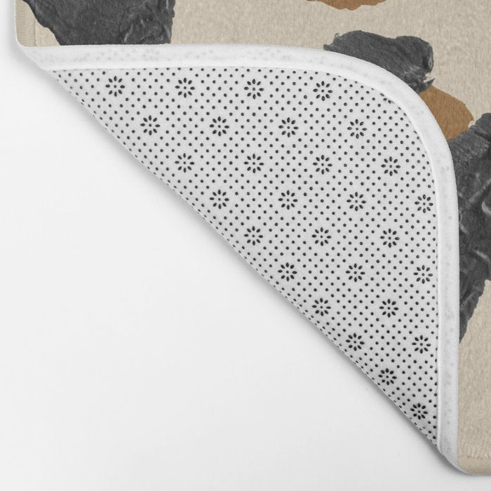 Leopard Print - Neutral Gold Light Palette Bath Mat Gallery Image 2