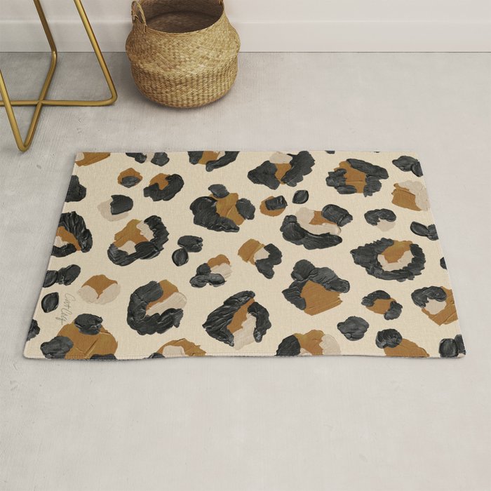 Leopard Print - Neutral Gold Light Palette Rug Gallery Image 1